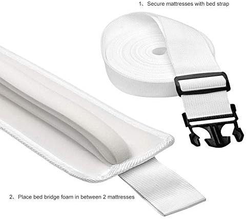 SmarTopus Twin to King Bed Bridge Kit with Gap Filler Pad