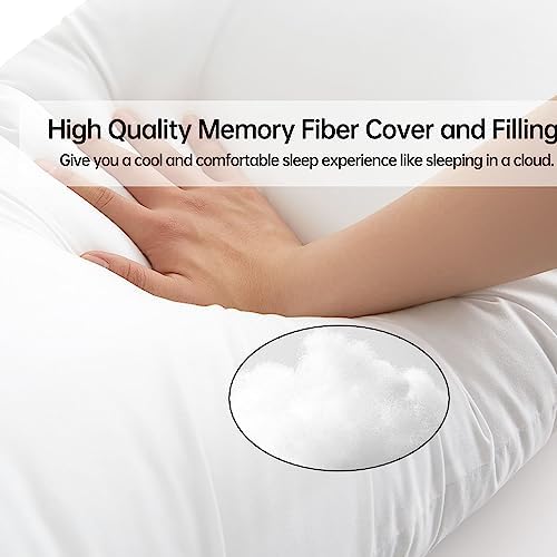 BedTreat Full Body Pillow Insert - 20 X 54 White