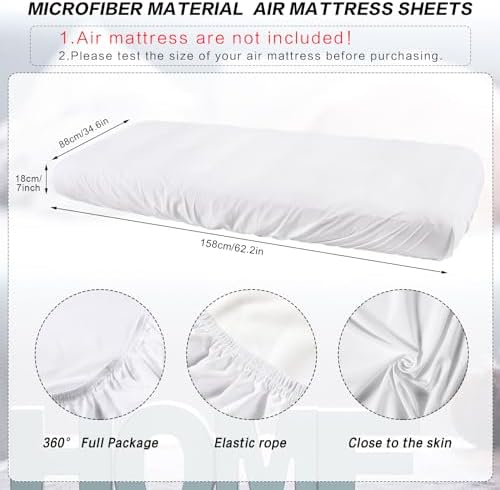 Breling Kids Air Mattress Fitted Sheet - White 1 Pcs