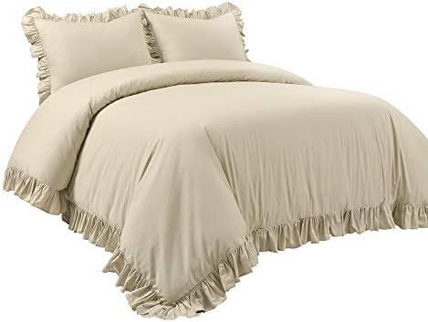 Lush Decor Reyna Ruffle Blanket King Size Wheat