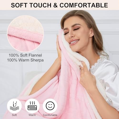 YANYEA Electric Heated Throw Blanket with 6 Heat Settings