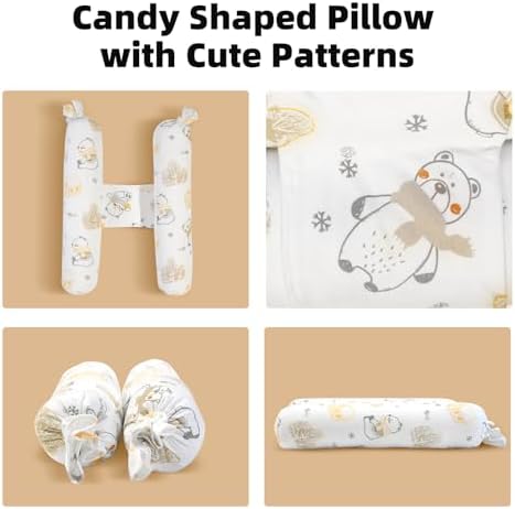 Reidio Candy Shaped Body Pillow Adjustable Neck Support Pillow