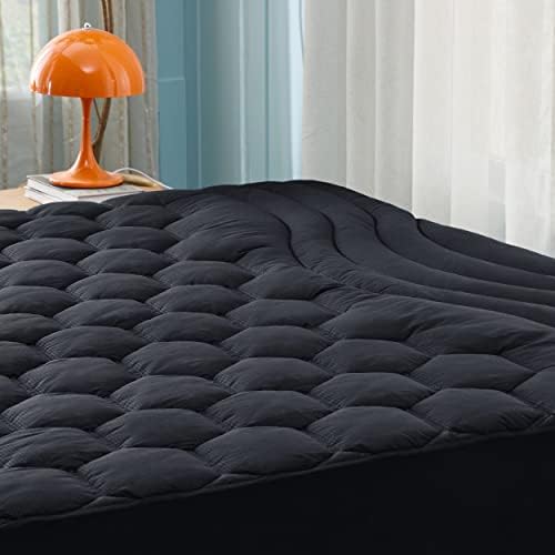 Bedsure Twin XL Mattress Pad - 39x80 Inches Soft Supportive Deep Pocket Black