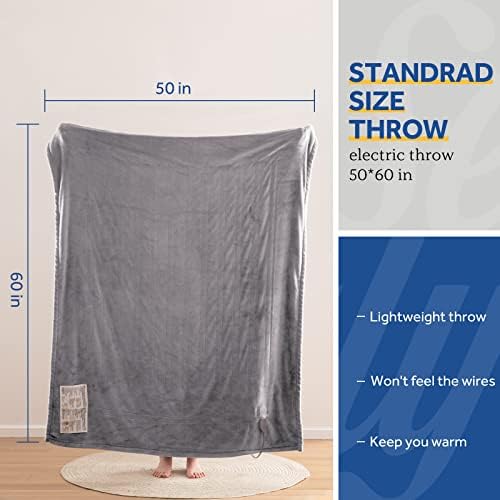 Sealy Electric Blanket Throw with 6 Heat Settings