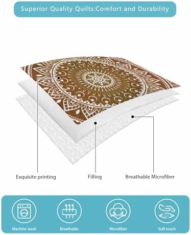 Stongaro Twin XL Quilt Set 3 Pieces Breathable Comforter
