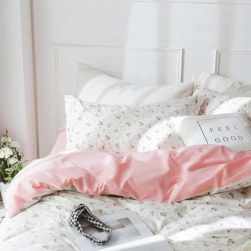 Faincy Floral Comforter Set - 80x90 3PC Soft Microfiber Duvet