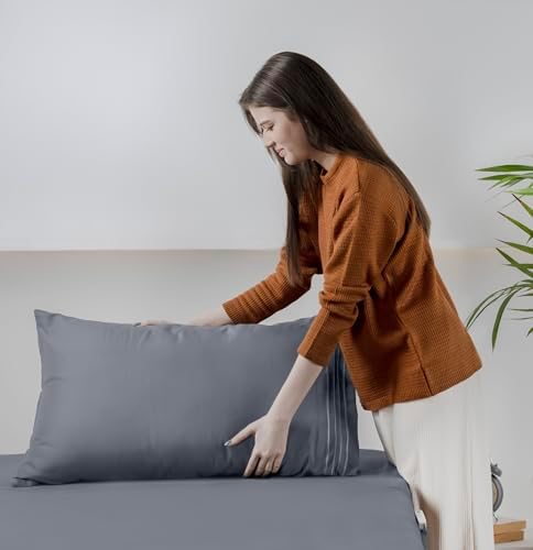Utopia Bedding King Sheet Set - Grey 4 Piece Deep Pocket Luxury Sheets
