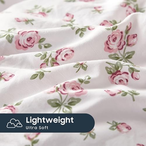 Wake In Cloud Coquette Duvet Cover Set Pink Floral