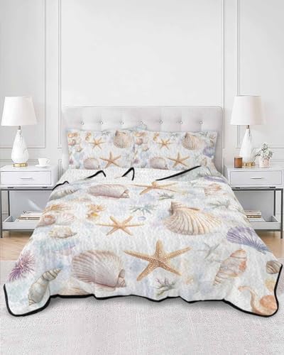 TocaHome Summer Quilt Twin XL 68x98 Inch Set with 2 Pillowcases