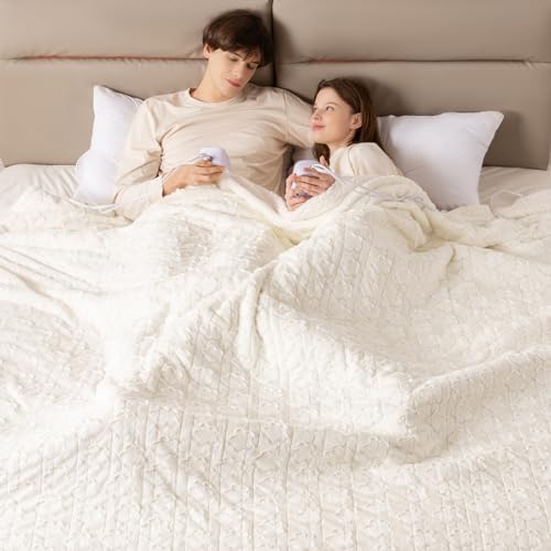Bearhug King Size Electric Blanket 100 x 90 with Dual Controller
