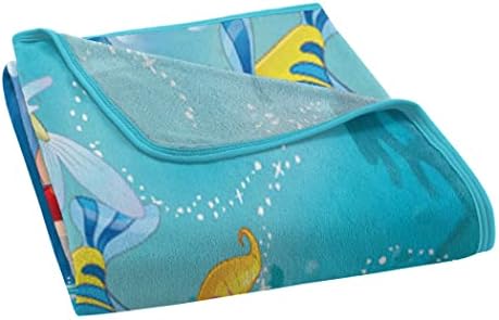 Northwest Little MermaidAriel Micro Raschel Throw Blanket 46x60