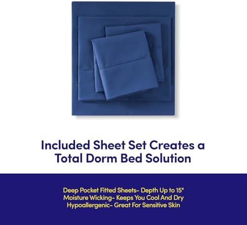 Sweet Home Collection Dorm Room Comforter Set 7 Piece Full