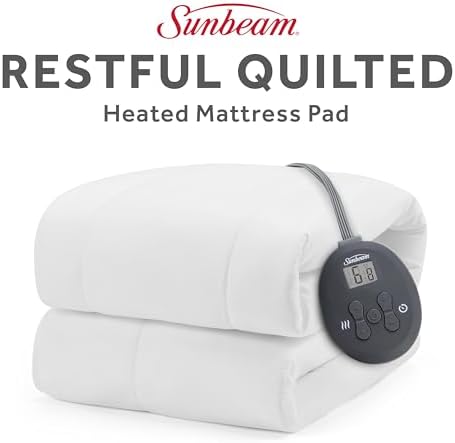 Sunbeam Heated Mattress Pad with 12 Heat Settings 1