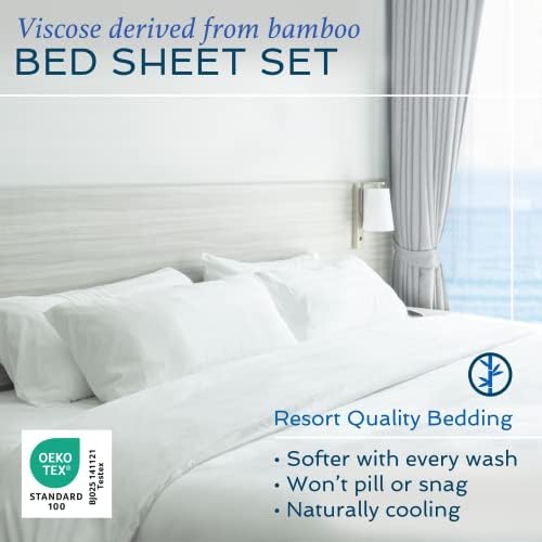 Hotel Sheets Direct Bamboo 3 Piece Bed Sheet Set Twin Size