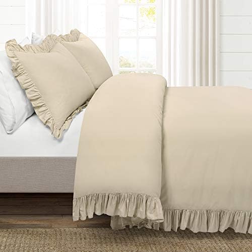 Lush Decor Reyna Ruffle Blanket King Size Wheat