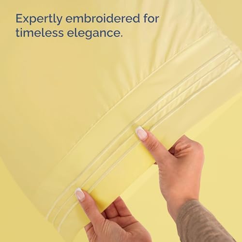 CGK Unlimited Wrap Around Dust Ruffle Bed Skirt Set - Yellow