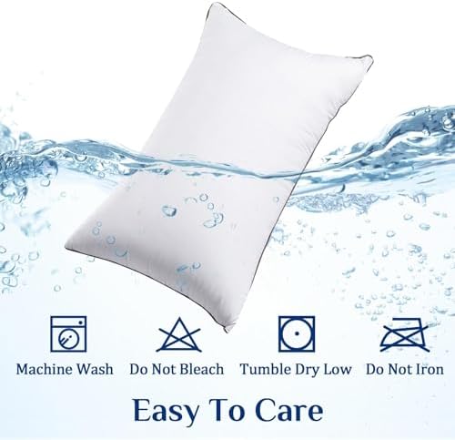 JOLLYVOGUE Bed Pillows Set of 4 Cooling Supportive Hotel Collection