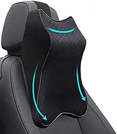 WAQIA Car Seat Neck Pillow with Memory Foam and Removable Cover