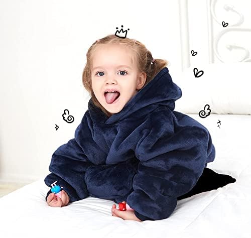 KFUBUO Wearable Blanket Hoodie Kids 2-6YR