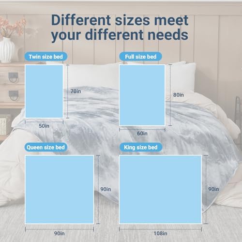 Cooling Blanket for Hot Sleepers 50x70 Throw Size