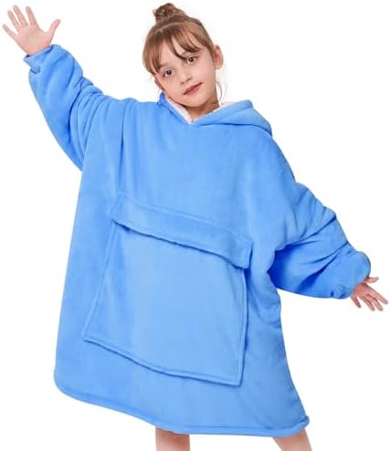 Yescool Wearable Blanket Hoodie for Kids