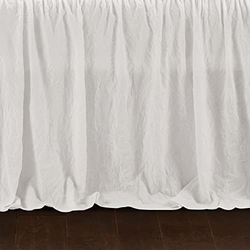 Lush Decor Ruffle Skirt Daybed Cover 5 Piece Set - White