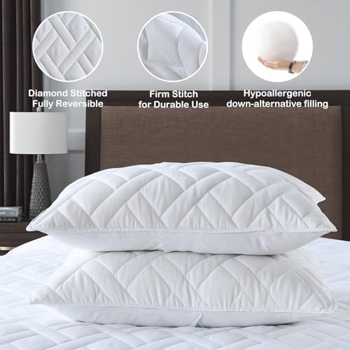 HORIMOTE HOME Quilt Set Twin Size White Diamond Pattern