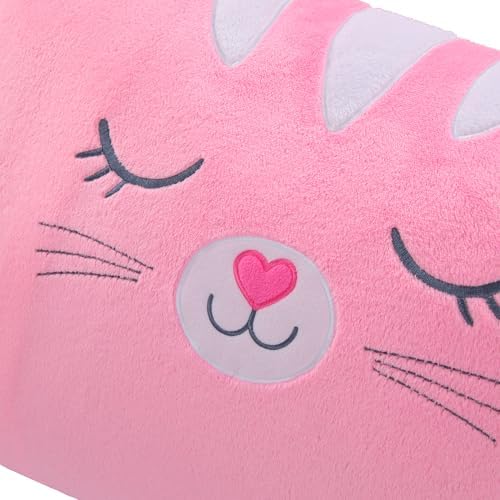 Saint Eve Strawberry The Cat Fuzzy Pillow Case