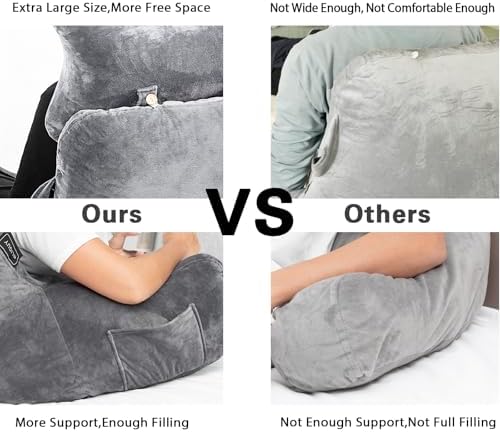 SLIGUY Reading Pillow for Bed and Couch Comfort 1