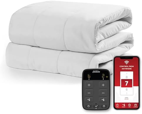 Sunbeam Wi-Fi Mattress Pad with 10 Heat Settings Queen Size