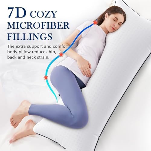 HYMOKEGE Body Pillow for Adults - 20X54 Fluffy Support Pillow