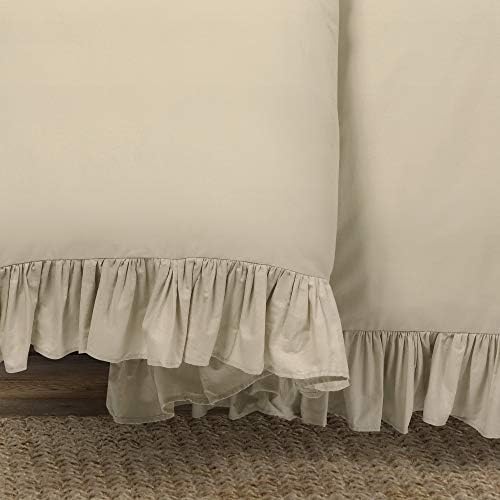Lush Decor Reyna Ruffle Blanket King Size Wheat