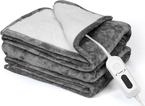 JAQUETEA Heated Throw Blanket 50x60 with 4 Heat Levels