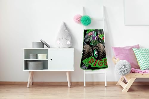 Sunny Side Up Monster Jam Throw Blanket - 46x60 Inches Fleece