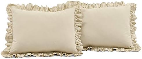 Lush Decor Reyna Ruffle Blanket King Size Wheat