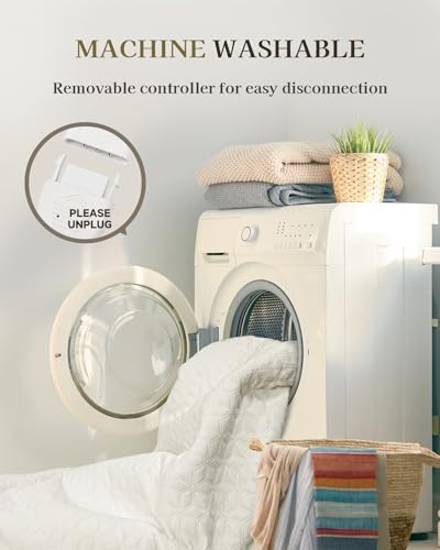 Gotcozy Heated Mattress Pad Twin XL - 6 Heat Settings 10 Hour Auto Off