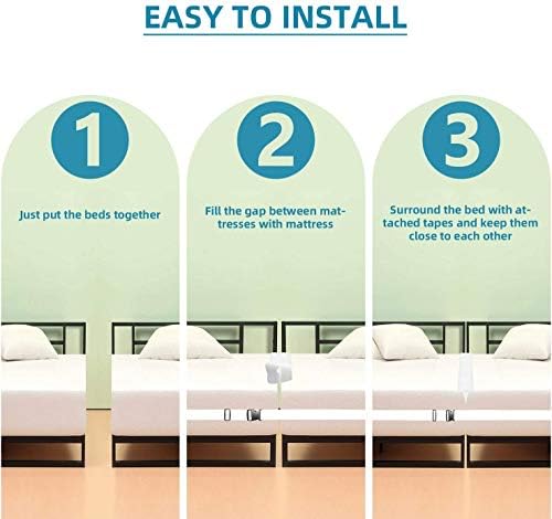 SmarTopus Twin to King Bed Bridge Kit with Gap Filler Pad