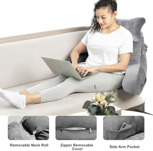 SLIGUY Reading Pillow for Bed and Couch Comfort 1