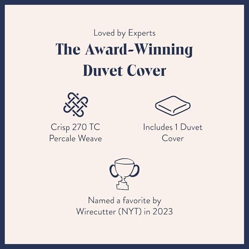 Brooklinen Luxury Percale Duvet Cover - Cream