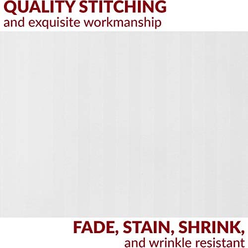 Mellanni Pillow Cases - 2 PC Extra Soft Cooling Striped White