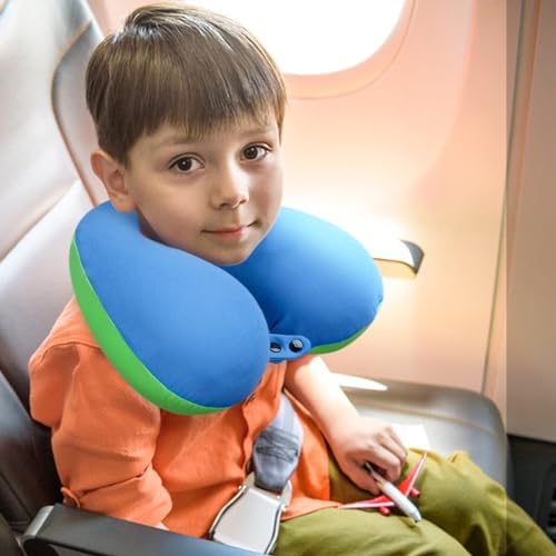COOLBEBE Kids Travel Neck Pillow Bluish Green