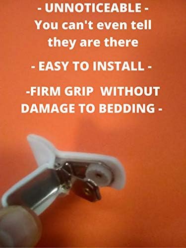8 Pack JAS Drapery Padded Comforter Clips