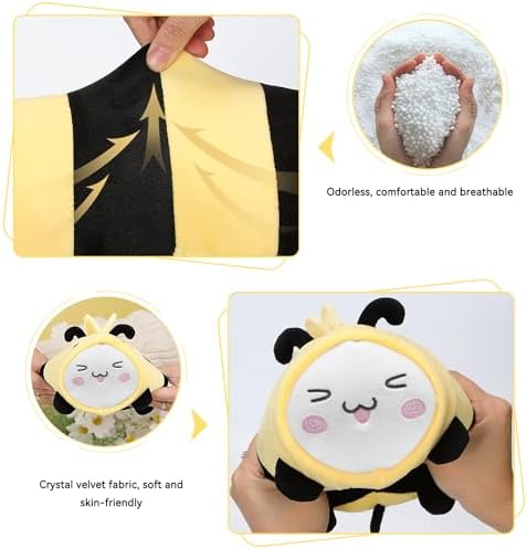 Yellow Bee Kids Travel Pillow - 2-in-1 Neck Sleep Support