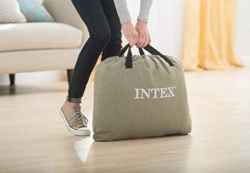 Intex Dura-Beam Deluxe Twin Airbed with Built-In Pillow