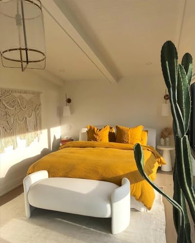 Bed Threads Linen Duvet Cover - Turmeric TwinTwin XL