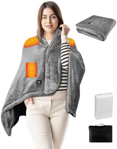 Diweez Cordless Heated Blanket with 3 Heat Levels