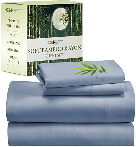 California Design Den Bamboo Rayon Sheets Queen Set