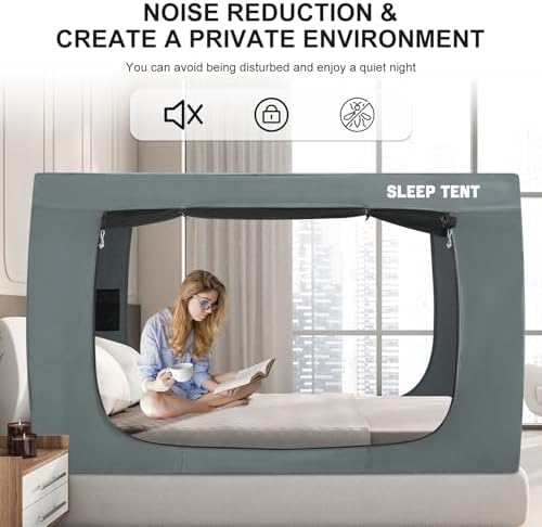 YAVIL Bed Tent for Kids and Adults Blackout Privacy Space
