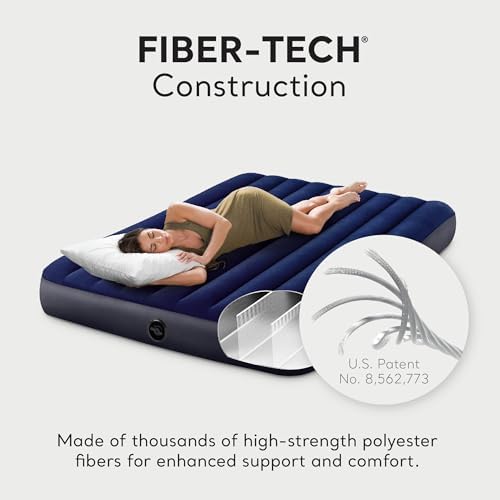Intex 10 Inch Dura Beam Air Mattress with Plush Top 2 Pack