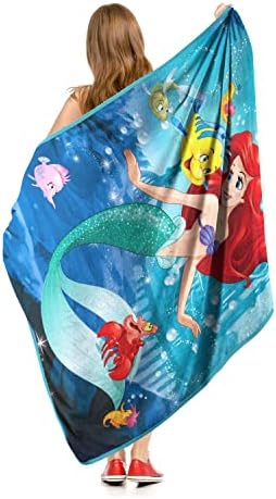 Northwest Little MermaidAriel Micro Raschel Throw Blanket 46x60